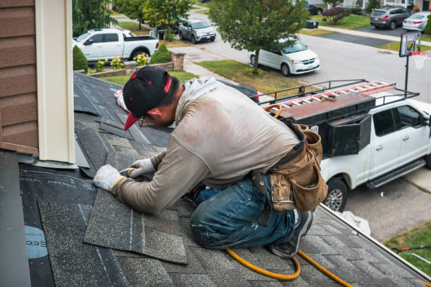 Professional Roof Installation technician working in Galesburg, ND